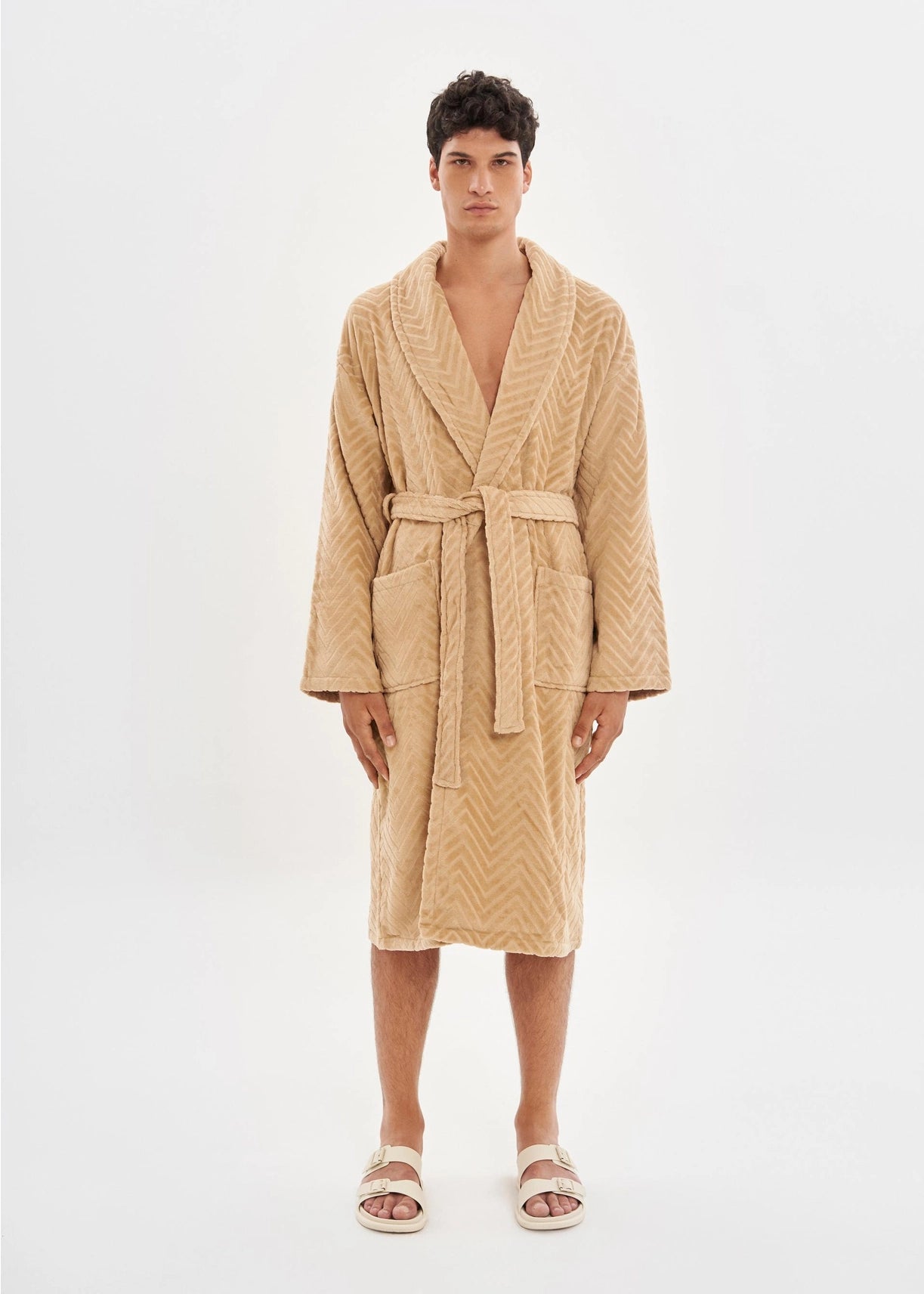 SXIƎ® Velour Taupe His & Hers Bathrobe Pack x House Babylon