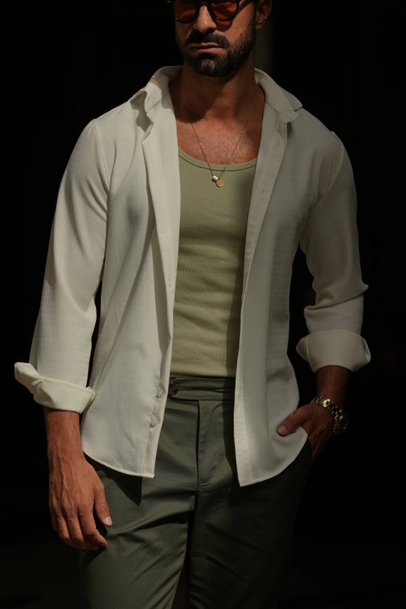 DONATO PEARL ELASTIC SHIRT