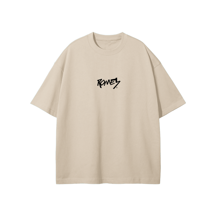 Romey Streetwear Unisex Earth Tone Heavyweight Loose Fit FOG T-Shirt