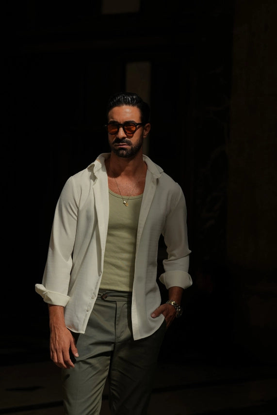 DONATO PEARL ELASTIC SHIRT