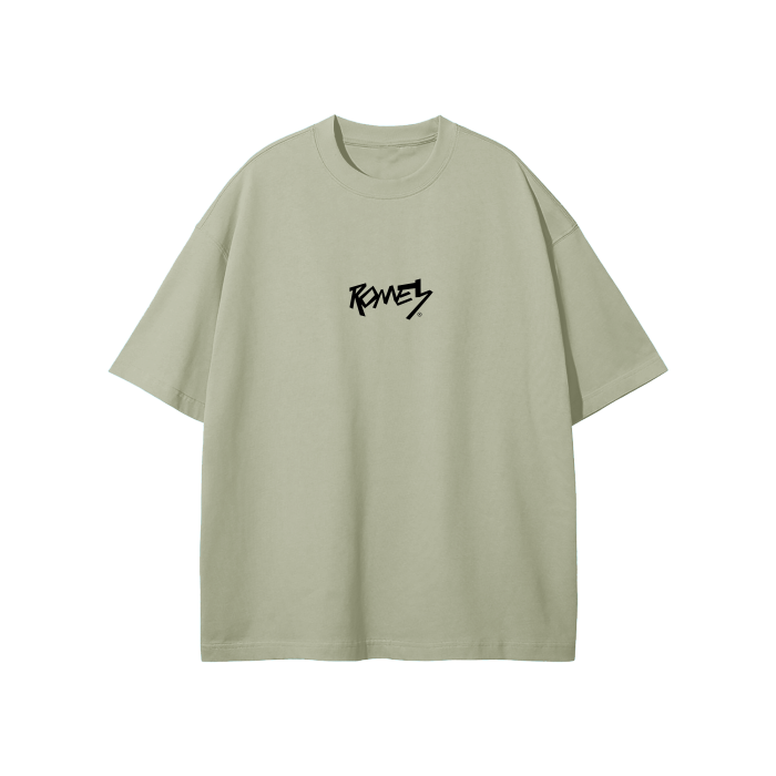 Romey Streetwear Unisex Earth Tone Heavyweight Loose Fit FOG T-Shirt