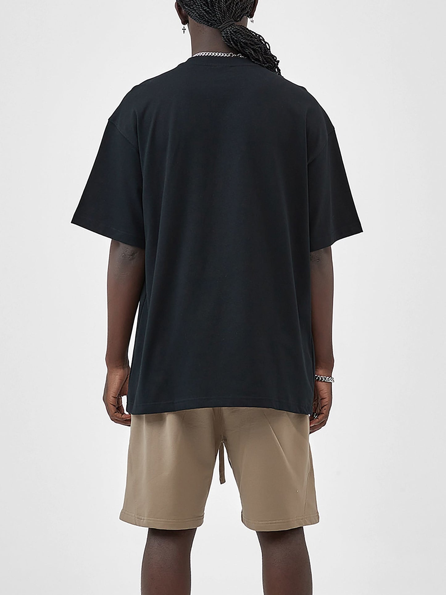 Romey Streetwear Unisex Earth Tone Heavyweight Loose Fit FOG T-Shirt