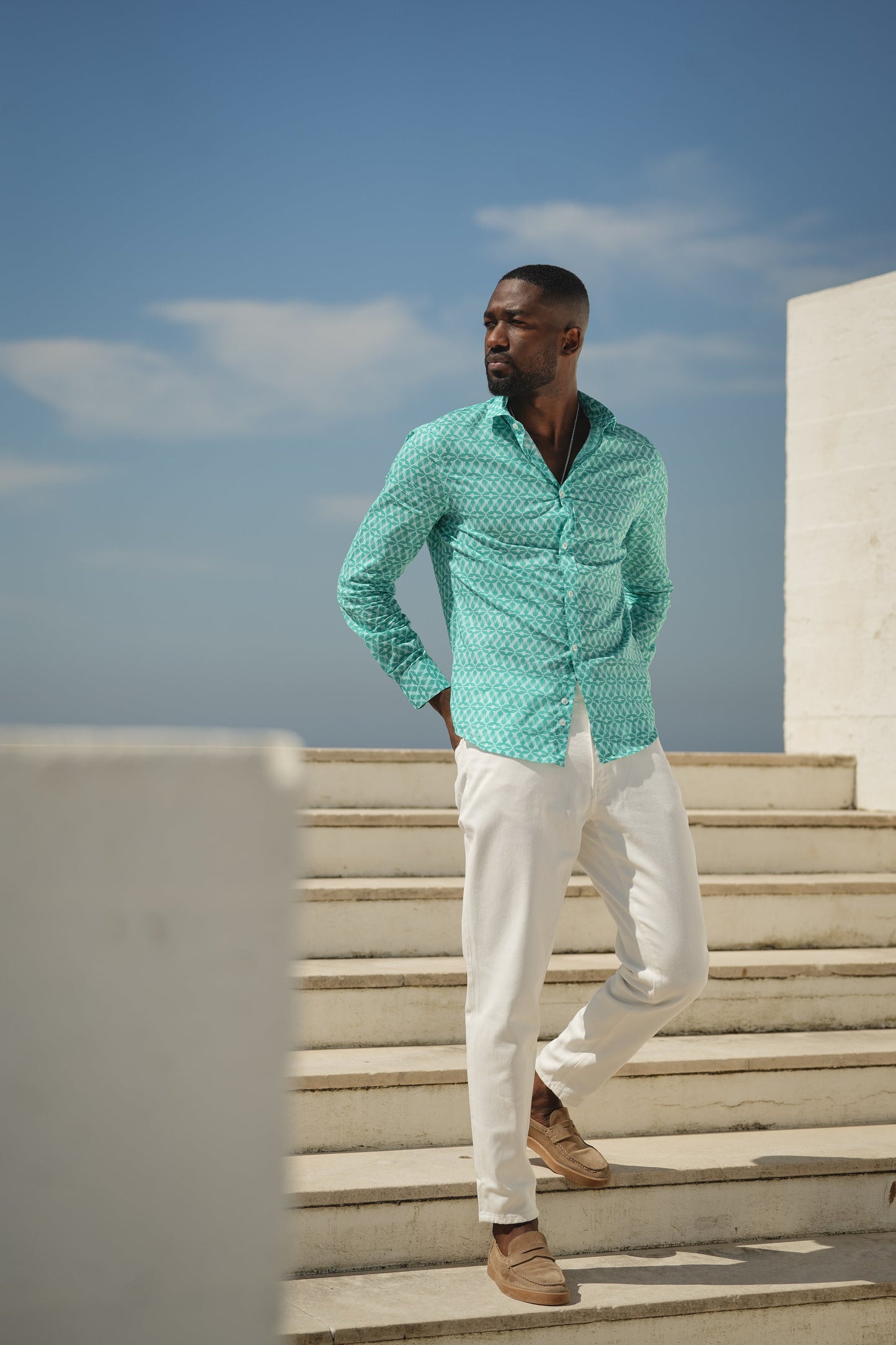 DONATO ABACO LINEN SHIRT