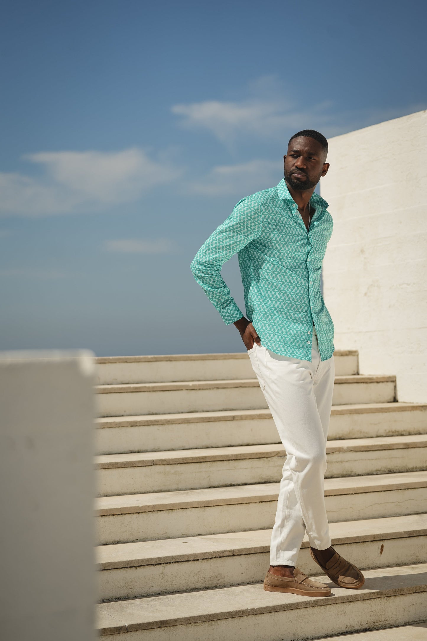 DONATO ABACO LINEN SHIRT
