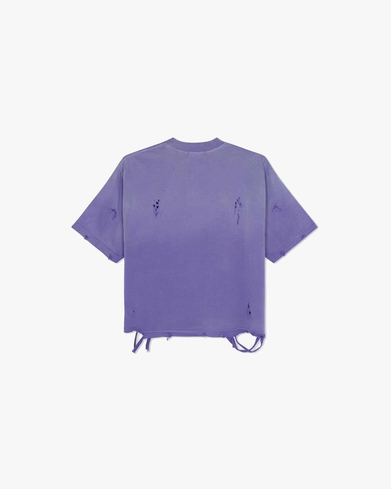 Distressed Washed Crop T Shirt - Funeral Apparel