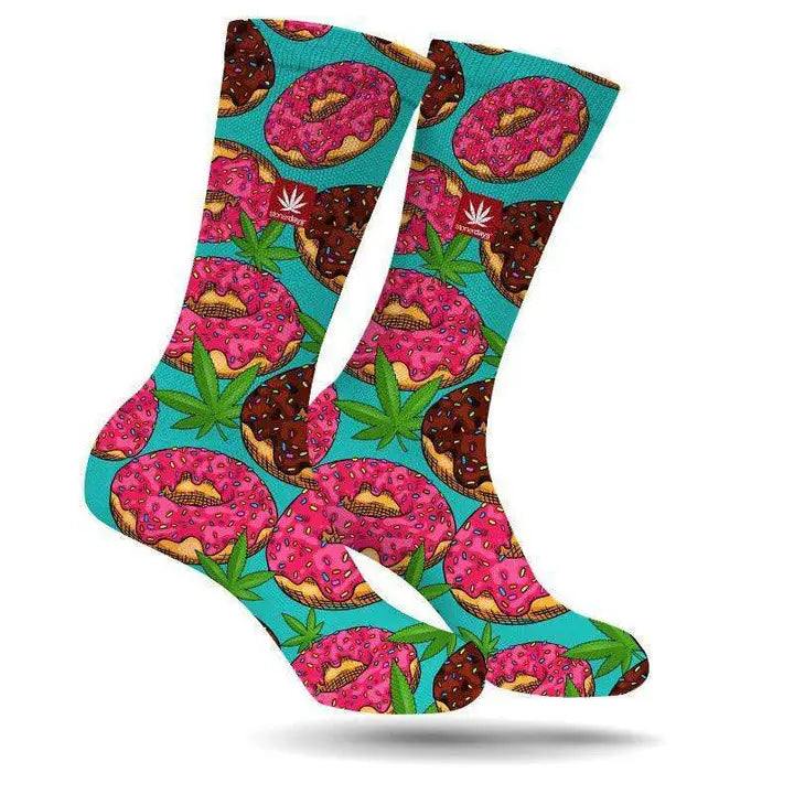 StonerDays Donuts & Kush Crew Socks
