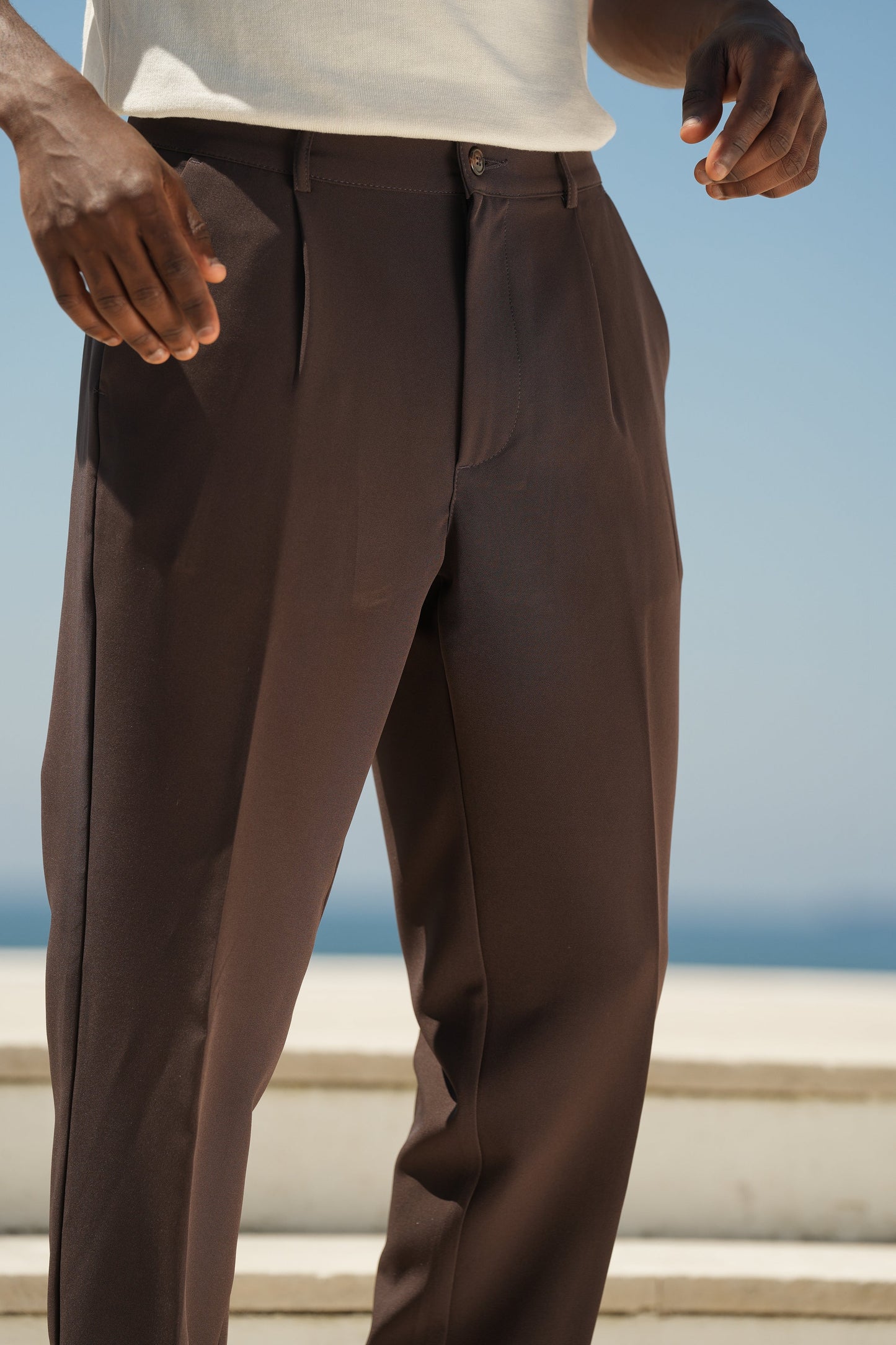 DONATO BROWN RELAX PANTS